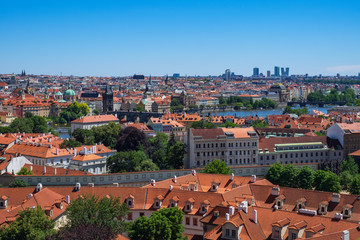 Fototapeta na wymiar Blick über die Dächer von Prag