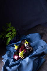 Eggplant (Solanum melongena) is a species in the nightshade family (Solanaceae) grown for its edible fruit.