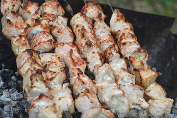 meat on grill