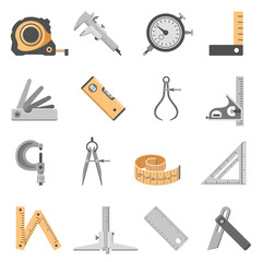 Measuring Tools Icon Set