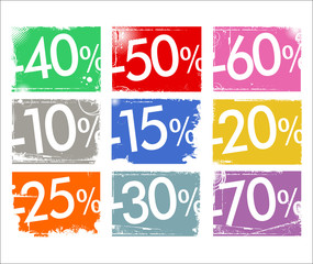 grunge sale background retro design