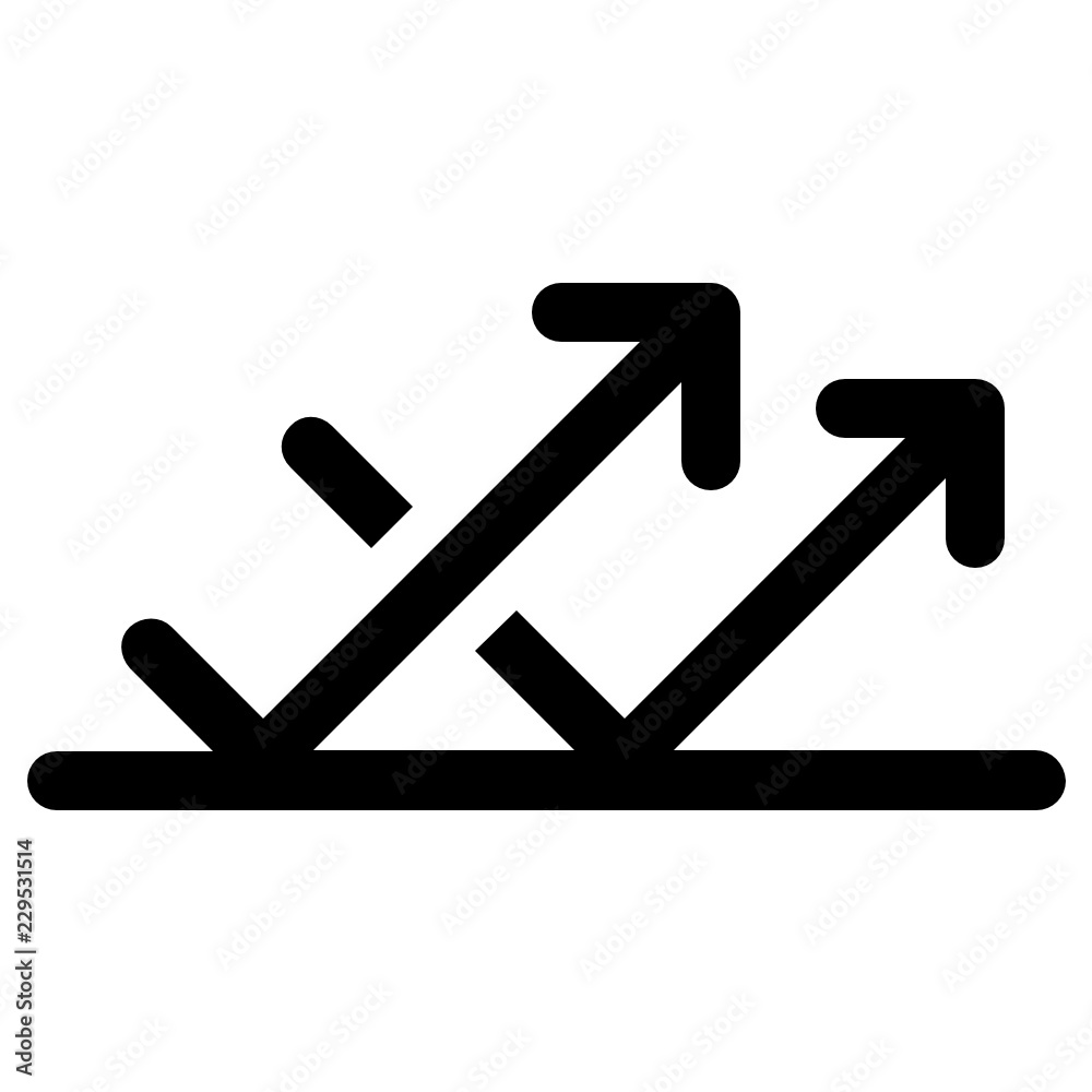 Poster reflection vector icon