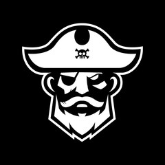 Pirate head mascot