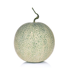 cantaloupe melon isolated on white background
