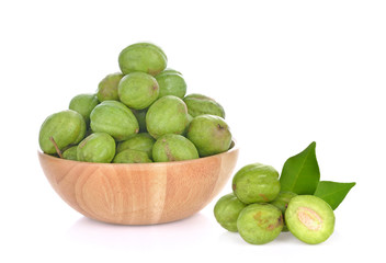Chebulic Myrobalans  isolated on white background