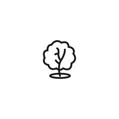 tree icon. symbol of ecology