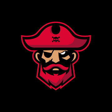 Pirate head mascot