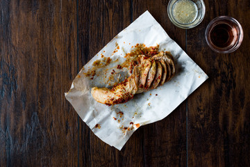 Turkish Food Rice Stuffed Tripe Sirdan Dolma / Shirdan from Adana Offal Food.