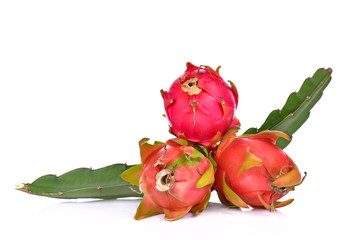 Dragon fruit isolated on white background