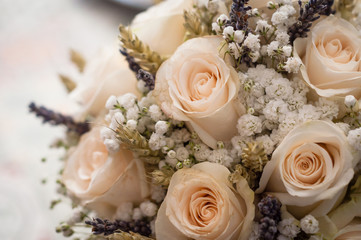 bouquet champêtre romantique - Effet vintage