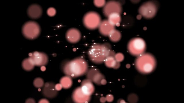 Magical red and pink glow sphere particle background. Abstract footage for concept. CGI Motion graphic theme. 4K and full HD resolution. Background for blending with other component footage and movies