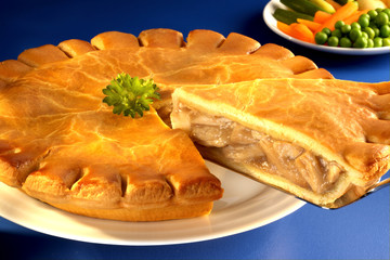 CHICKEN PIE WITH SLICE