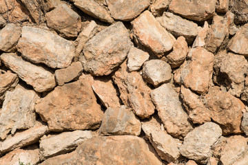 Detail of a masonry wall