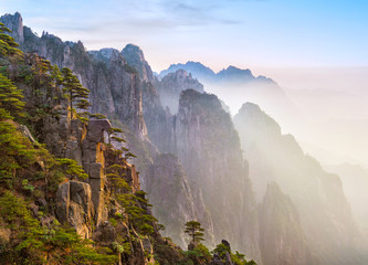 Beroemde Huangshan-berg (Gele Berg) in Anhui, China