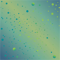 Creative abstract background for web ande print decoration , flat water drops in green blue colors