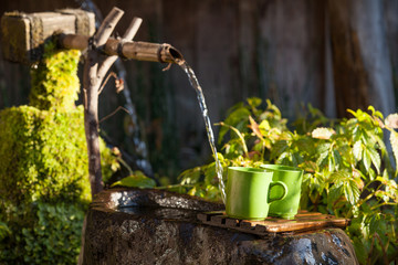 Fototapeta premium 井戸水 天然水