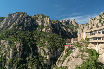 Fototapeta na wymiar Monestir de Montserrat bei Barcelona / Katalonien / Spanien / Kloster 