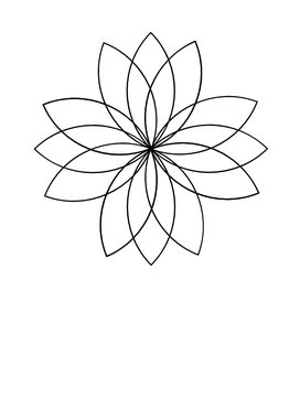 Flower Shape Geometric Pattern
