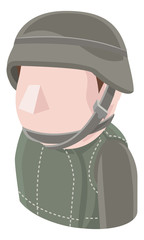 A soldier avatar cartoon person icon emoji