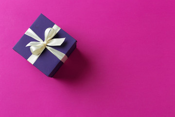 gift box on color background
