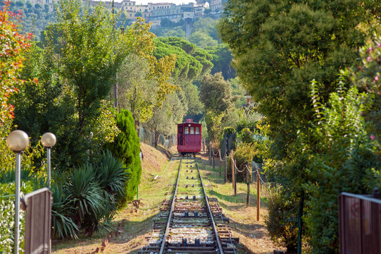 Funicular Railway In Montecatini, Tuscany