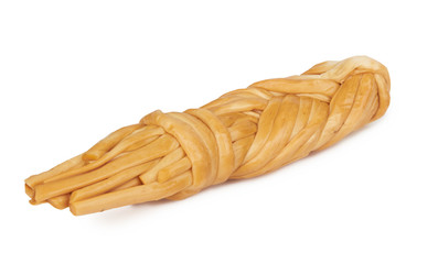 Smoked braided cheese