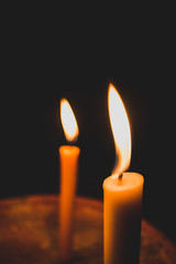candles in the dark