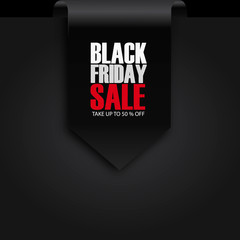 Black Friday Sale Abstract Background. sale banner. Ribbon. Tag. Vector illustration.