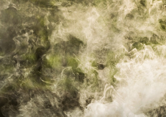 Smoke from a burning fire