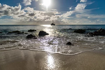 Foto auf Acrylglas Sonnenuntergang auf Aruba © robert