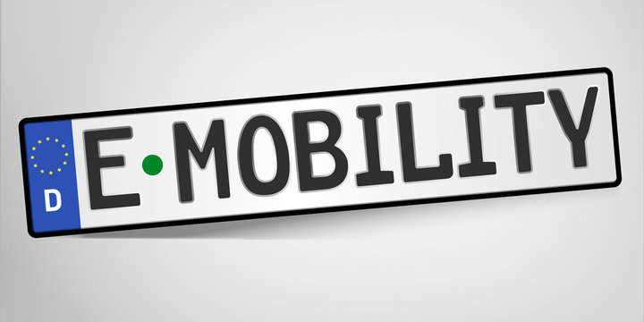 KFZ-Schilder: e-mobility