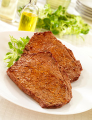 TWO RUMP STEAKS