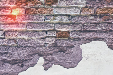 Stone old wall background with large-sized stones close-up