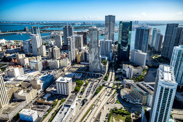 Fototapeta na wymiar Aerials Miami