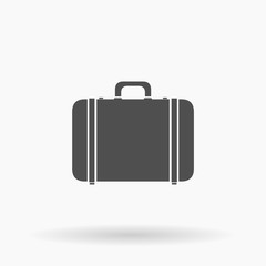 Vector Suitcase Bagage Icon Illustration silhouette.