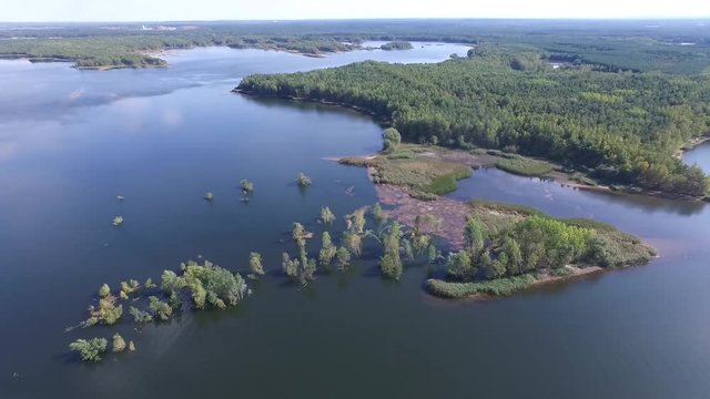 Bodensenkung insel Senftenberger See