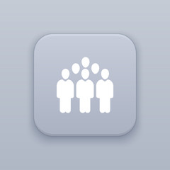 People Groups button, best vector