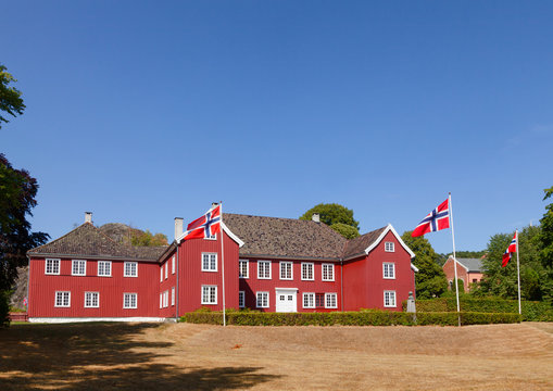 Baroque Herregarden Manor House Larvik Vestfold Norway Scandinavia