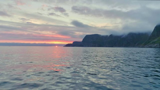 Panoramic View of Hoddevik from the Sea