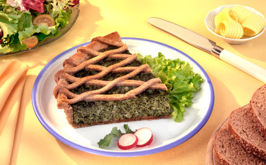 SPINACH LATTICE QUICHE