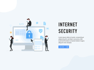 Internet Security web page poster