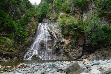 Fototapeta na wymiar Waterfall near Kitimat BC