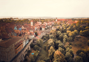 Naklejka premium city from above