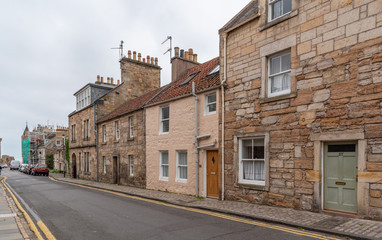Fototapeta na wymiar old street in scotland