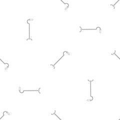 Naklejka premium Walking cane pattern seamless vector repeat geometric for any web design