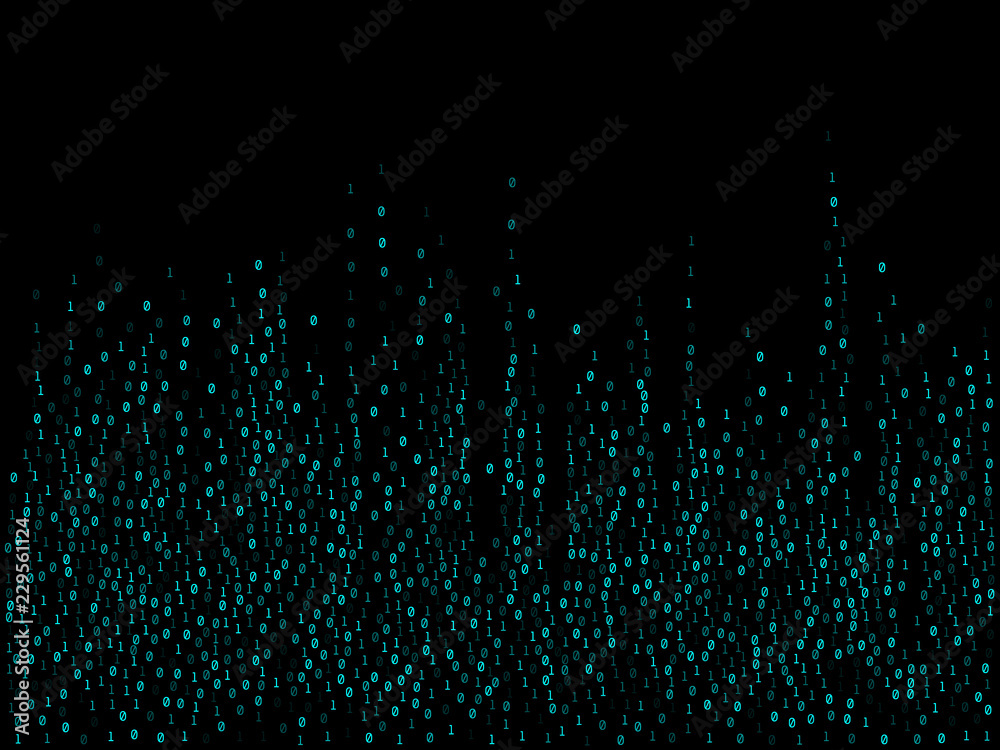 Sticker binary code cyber monday sale background.