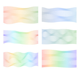 wavy lines form spiral ribbon design element effect 3d42