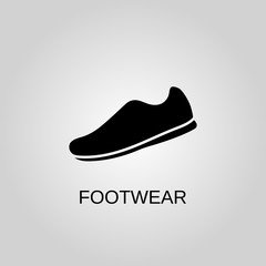 Footwear icon. Footwear symbol. Flat design. Stock - Vector illustration.