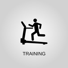 Training icon. Training symbol. Flat design. Stock - Vector illustration.