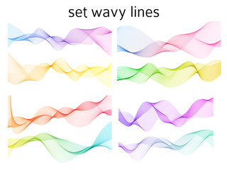 wavy lines form spiral ribbon design element effect 3d46